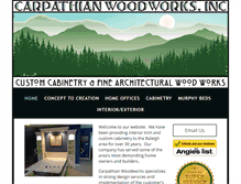 Tablet Screenshot of carpathianwoodworks.com